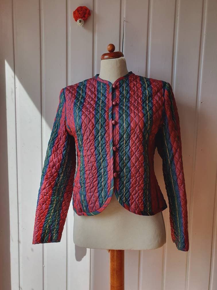 Seide, Vintage Steppjacke, Gr.38/40Miss Antoinette, Franz Haushofer von CostumeLoveRealities