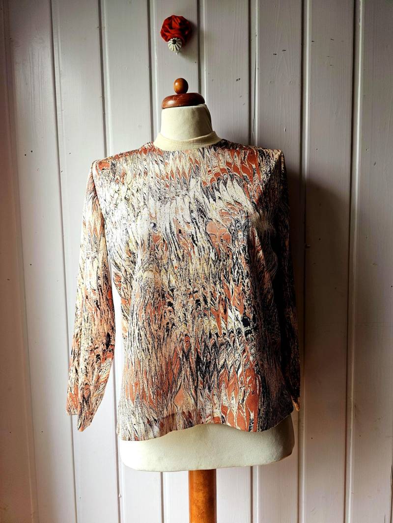 Vintage Bluse 70Er Gr.38 von CostumeLoveRealities