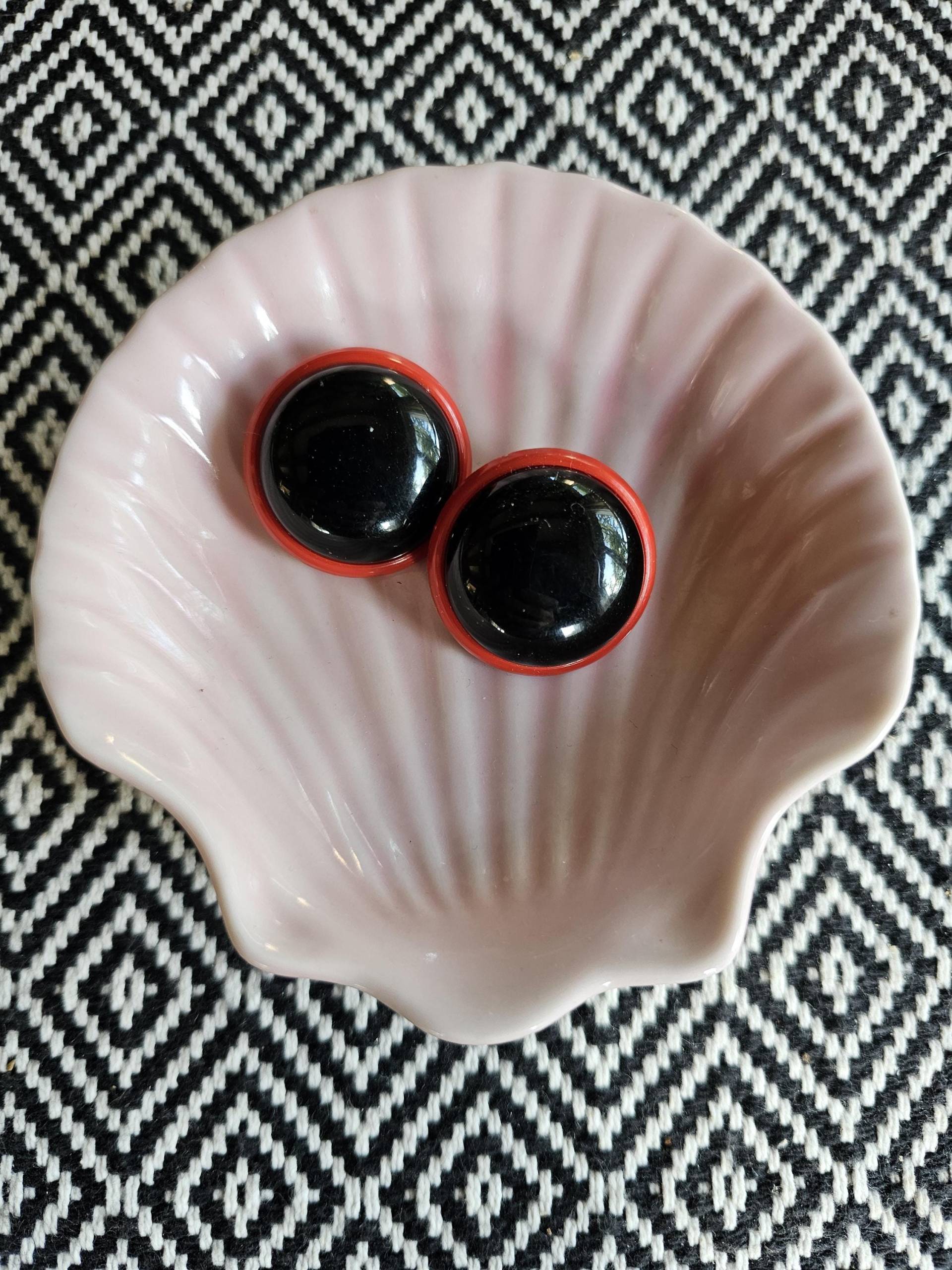 Vintage Ohrclips Kunststoff von CostumeLoveRealities