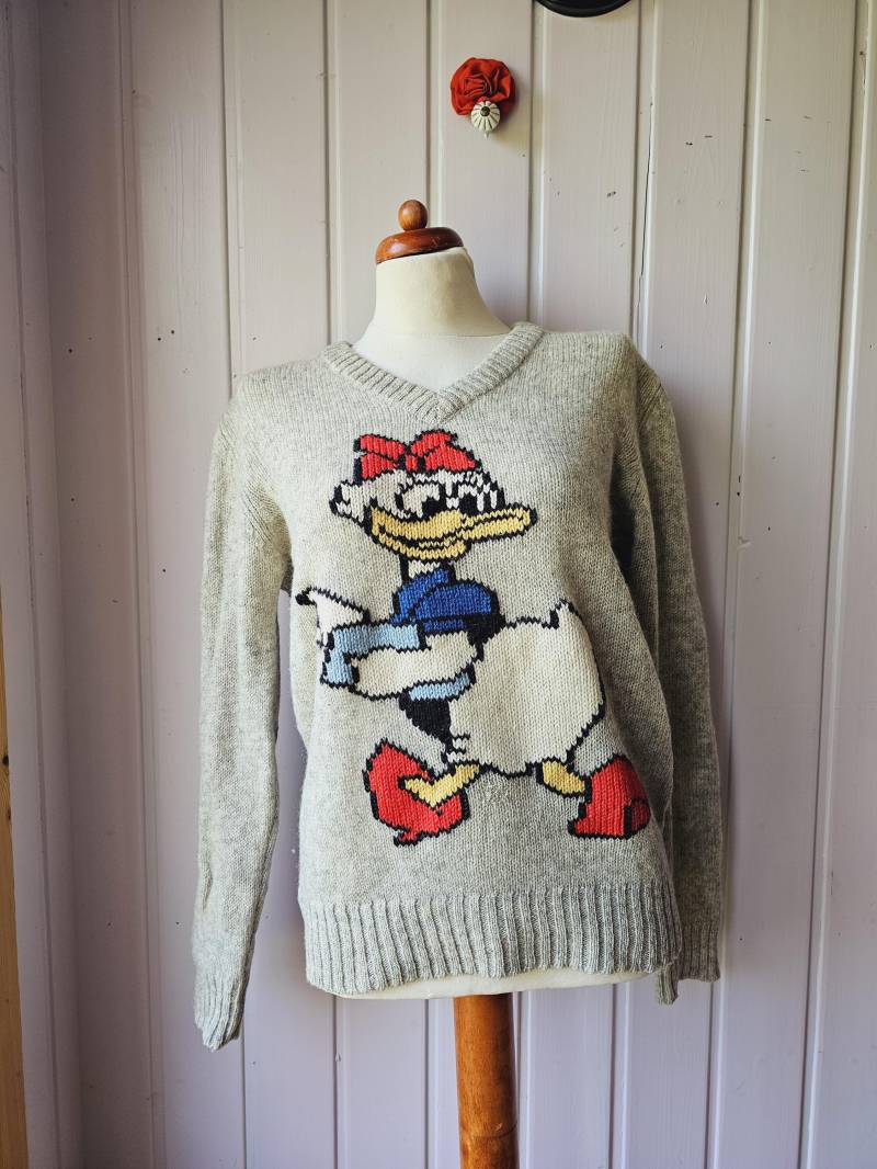 Vintage Pullover Daisy Duck Strick, Gr.m von CostumeLoveRealities