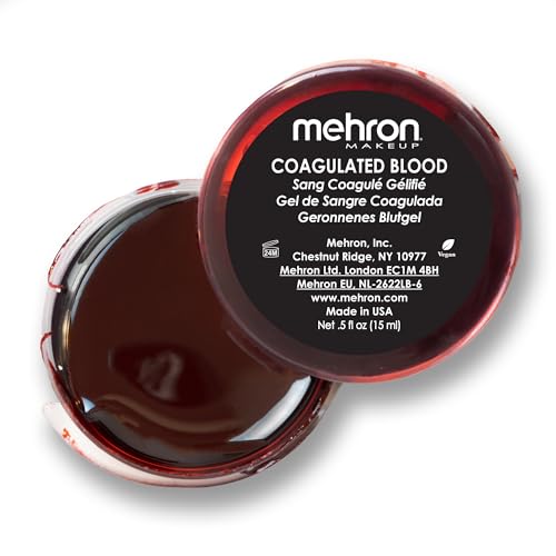 Mehron Make-up Coagulated Blood Gel | Künstliches Blut-Make-up | SFX-Make-up für Halloween (14 ml) von Mehron