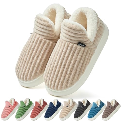 Coswind Hausschuhe Damen Herren Winter Warme Geschlossen Plüsch Weiche Modern Bequeme Elegant Rutschfeste Memoryschaum Pantoffeln Kachi 280 von Coswind