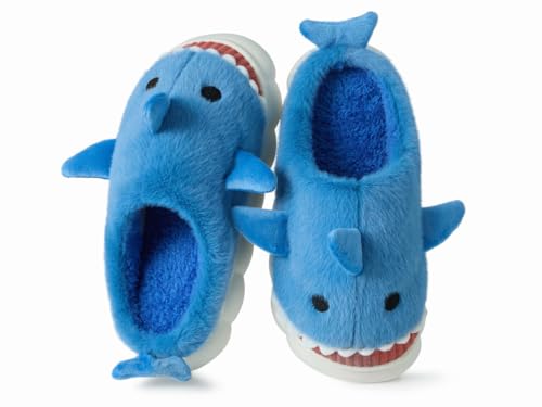 Coswind Kuh Hausschuhe Damen Herren Plüsch Pantoletten Winter Weiche Warme Bequeme Flauschige Tiere Leichte Kuschel Rutschfeste Cozy Geschlossen Lustige Schuhe Bleu Royal 270 von Coswind