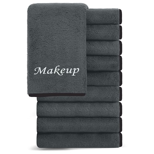 Cosy Family Mikrofaser-Gesichtshandtuch, Make-up-Entferner, 30,5 x 30,5 cm, Schwarz, 10 Stück Cosy Family Mikrofaser-Gesichtshandtuch, Make-up-Entferner, 30,5 x 30,5 cm, Schwarz, 10 Stück von Cosy Family