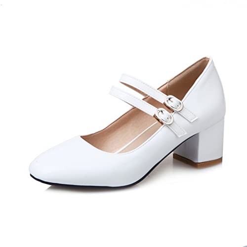 CosyFever Damen DC354 Pumps mit Blockabsatz Niedrig Blockabsatz Professionel Uniform Schuh Weiß - 38 EU CosyFever Damen DC354 Pumps mit Blockabsatz Niedrig Blockabsatz Professionel Uniform Schuh Weiß - 38 EU von CosyFever