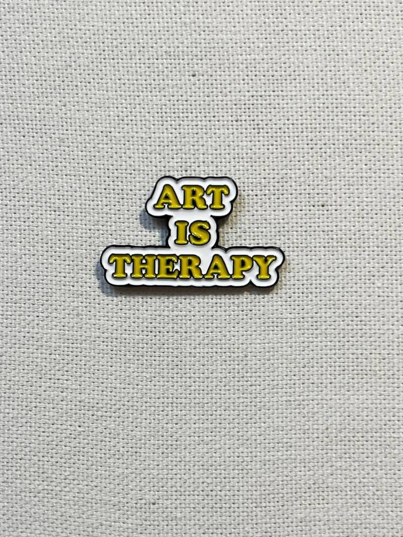 Art Is Therapie Metall Emaille Pin Anstecker Anstecknadel Tasche Rucksack Abzeichen Accessoire Anfertigen Art Is Therapie Metall Emaille Pin Anstecker Anstecknadel Tasche Rucksack Abzeichen Accessoire Anfertigen von CosyIslandLiving