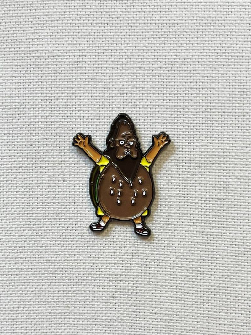 Bob's Burgers - Gene Belcher Beefsquatch Burger Kostüm Metall Emaille Pin Anstecker Versehen Bob's Burgers - Gene Belcher Beefsquatch Burger Kostüm Metall Emaille Pin Anstecker Versehen von CosyIslandLiving