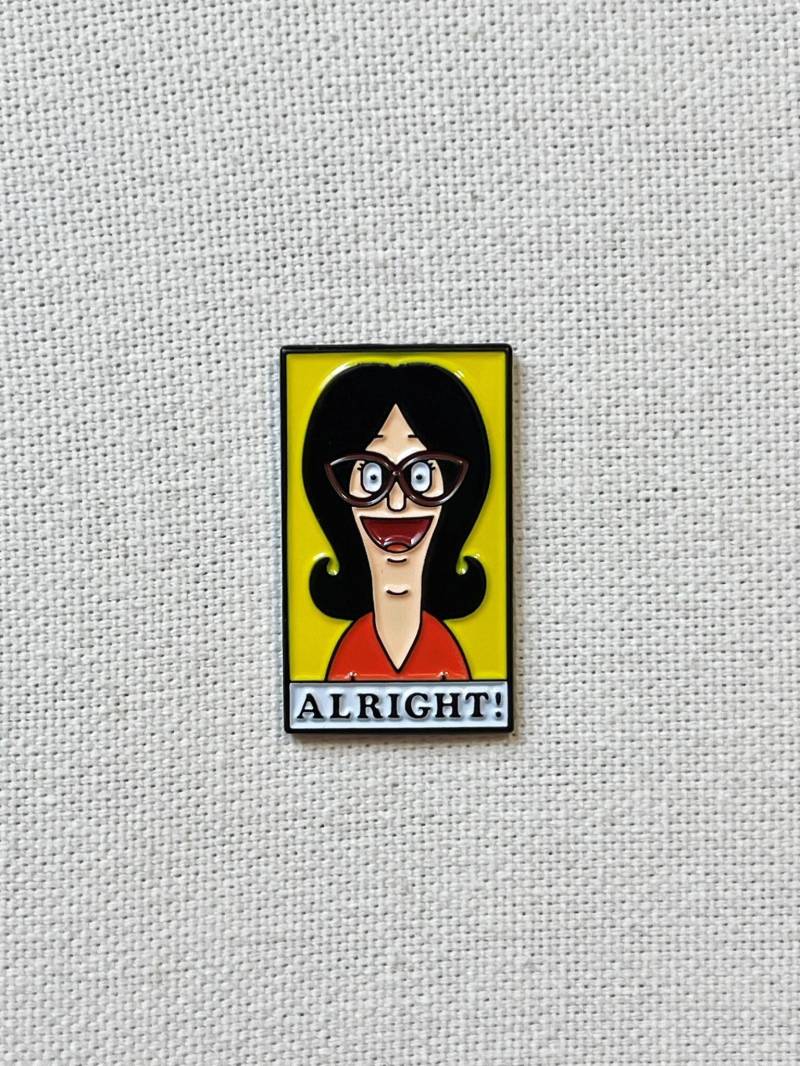 Bob's Burgers - Linda Belcher Alright Metall Emaille Pin Anstecker Cartoon Anstecknadel Tasche Rucksack Abzeichen Accessoire Bob's Burgers - Linda Belcher Alright Metall Emaille Pin Anstecker Cartoon Anstecknadel Tasche Rucksack Abzeichen Accessoire von CosyIslandLiving