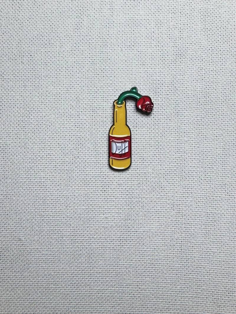 Duff Bier Rose Die Simpsons Metall Emaille Pin Anstecker Duff Bier Rose Die Simpsons Metall Emaille Pin Anstecker von CosyIslandLiving
