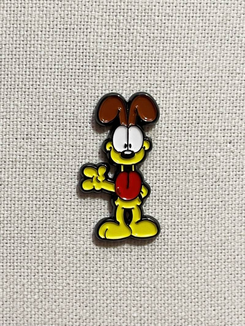 Happy Cartoon Hund Vintage Comic Metall Emaille Pin Anstecker Anstecknadel Tasche Rucksack Abzeichen Accessoire von CosyIslandLiving