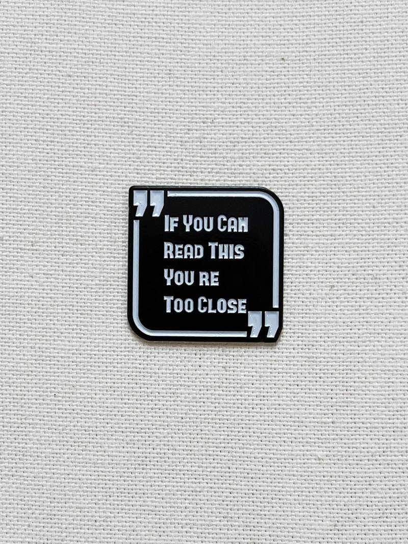 If You Can Read This You're Zu Schließen Metall Emaille Pin Anstecker Stellen von CosyIslandLiving