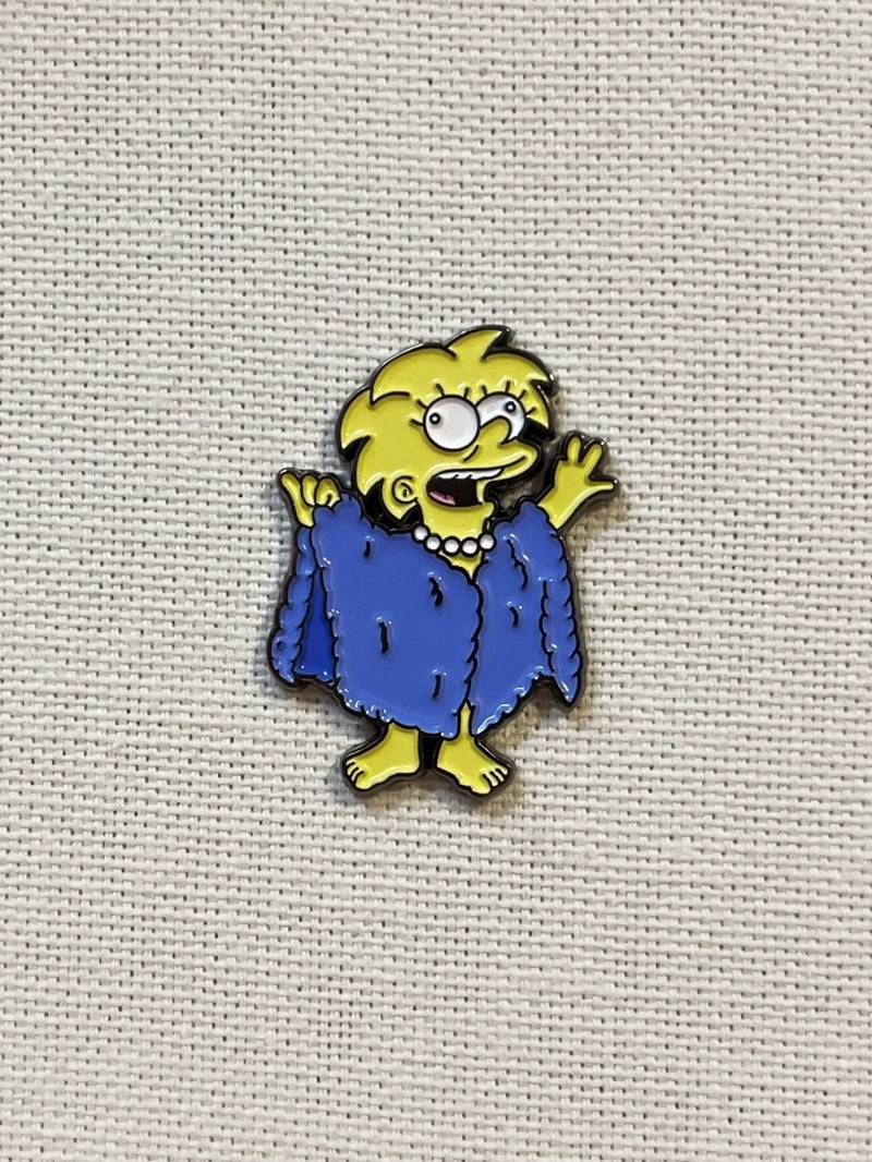 Lisa Simpson Lizard Queen Die Simpsons Metall Emaille Pin Anstecker Anstecknadel Tasche Rucksack Abzeichen Accessoire von CosyIslandLiving