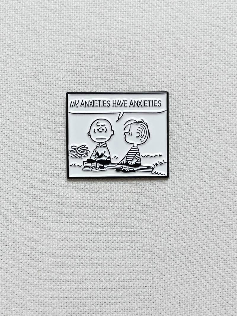 My Anxieties Have Metall Emaille Pin Anstecker Ausgestattet Anstecknadel Tasche Rucksack Badge Accessoire von CosyIslandLiving