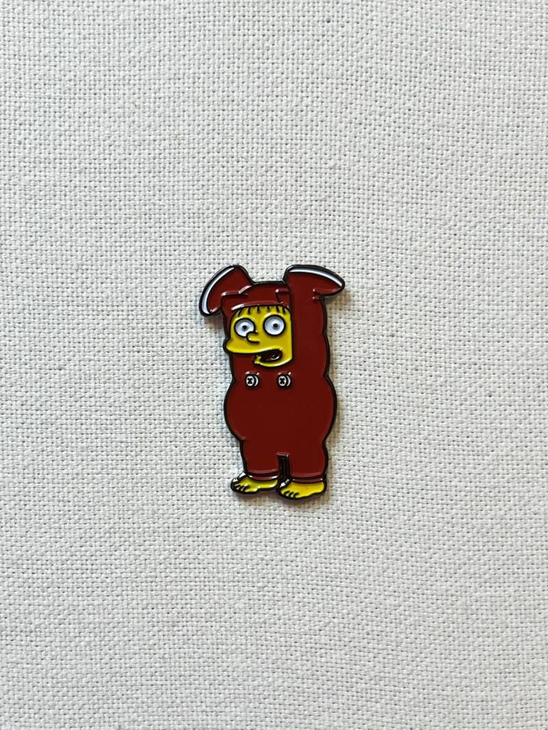 Ralph Wiggum Die Simpsons Metall Emaille Pin Anstecker 90Er Jahre Cartoon Anstecknadel Tasche Rucksack Abzeichen Accessoire von CosyIslandLiving