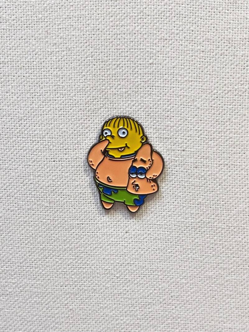 Ralph Wiggum Die Simpsons Metall Emaille Pin Anstecker Anstecknadel Tasche Rucksack Abzeichen Accessoire von CosyIslandLiving