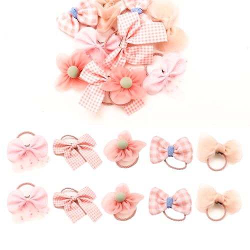 Cosyhav Haarschmuck für Mädchen, Kinder-Haarschmuck für Mädchen, 10 Stück, rosa Haarbänder von Cosyhav