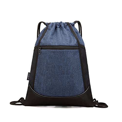 Cosyres Kordelzug Turnbeutel Rucksack Beutel Rucksack Klein mit Innentasche Sportbeutel Gym Bag (Blau) von Cosyres