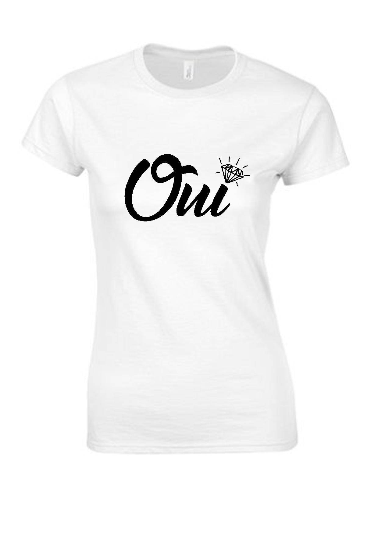 Junggesellinnenabschied Braut T-Shirt, Ja, Am Tag Nach Der Hochzeit von Cotebonheur