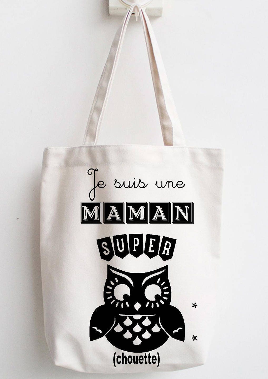 Mama Geschenk Baumwolltasche Ich Bin Eine Super Coole von Cotebonheur