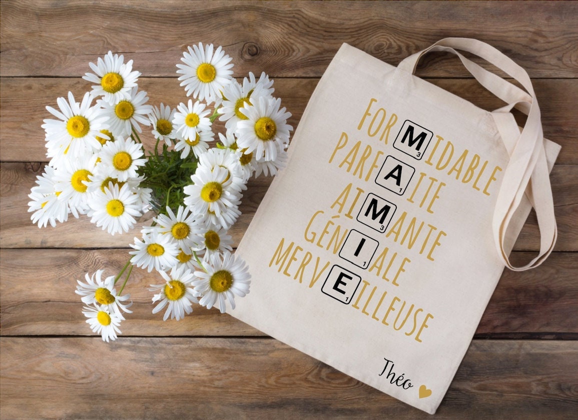 Oma-Tasche, Personalisierte Oma-Geschenk, Großmuttertag von Cotebonheur