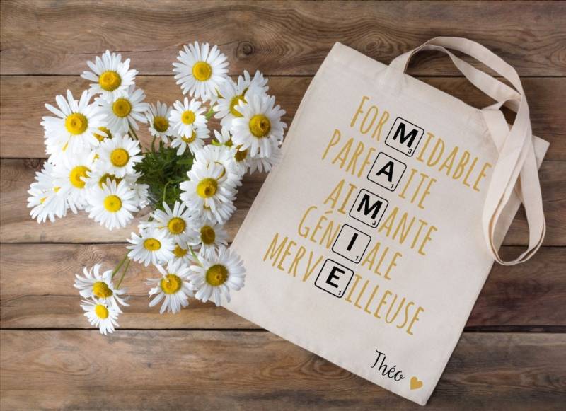 Oma-Tasche, Personalisierte Oma-Geschenk, Großmuttertag von Cotebonheur