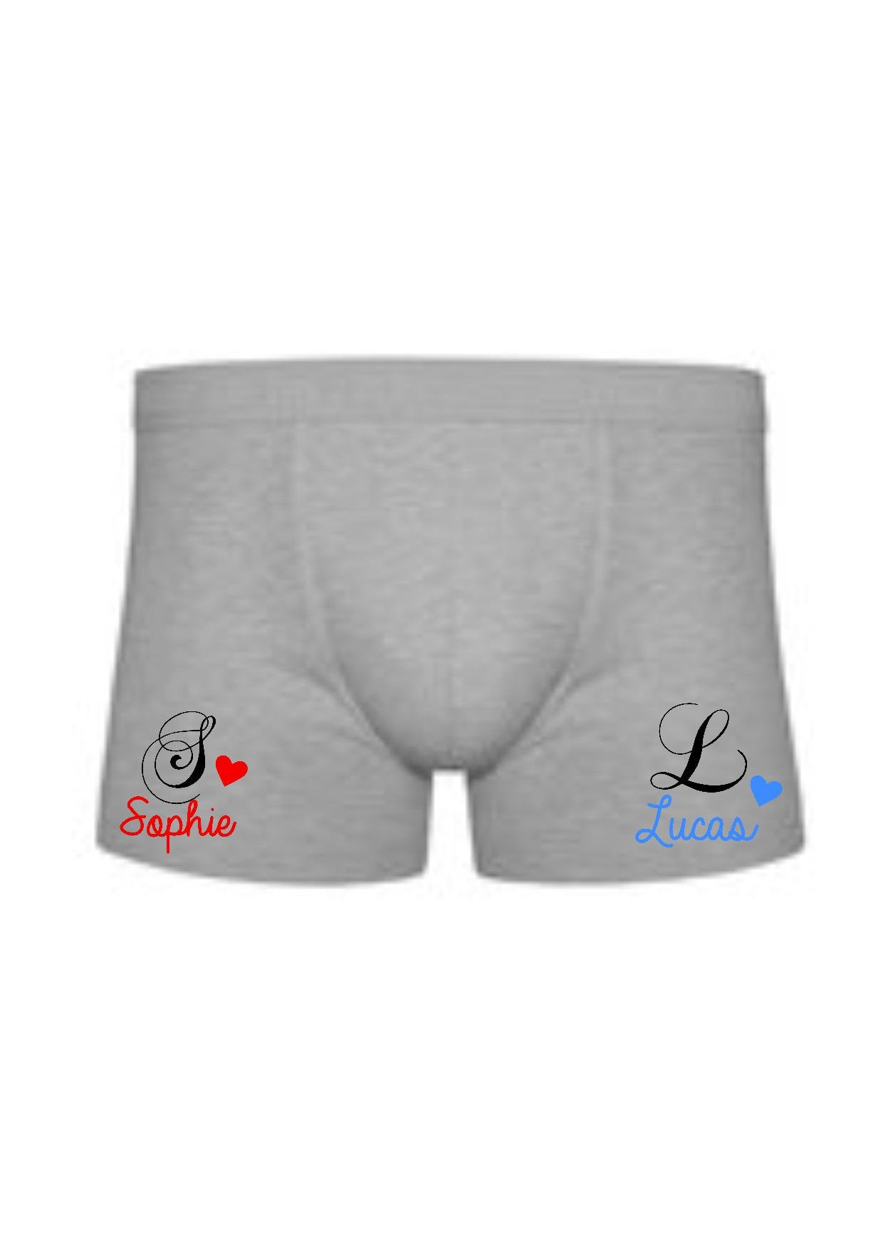 Pärchen-Boxer, Hochzeitspaar-Boxer, Valentinstagsgeschenk von Cotebonheur