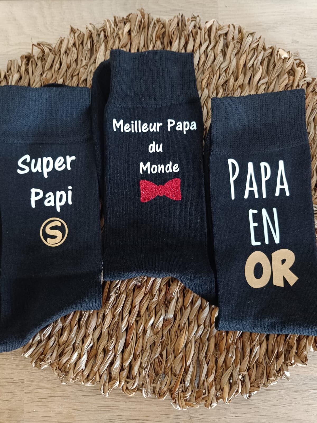 Personalisierte Socken, Papasocken, Patenonkel, Opa, Bruder, Personalisiertes Geschenk von Cotebonheur