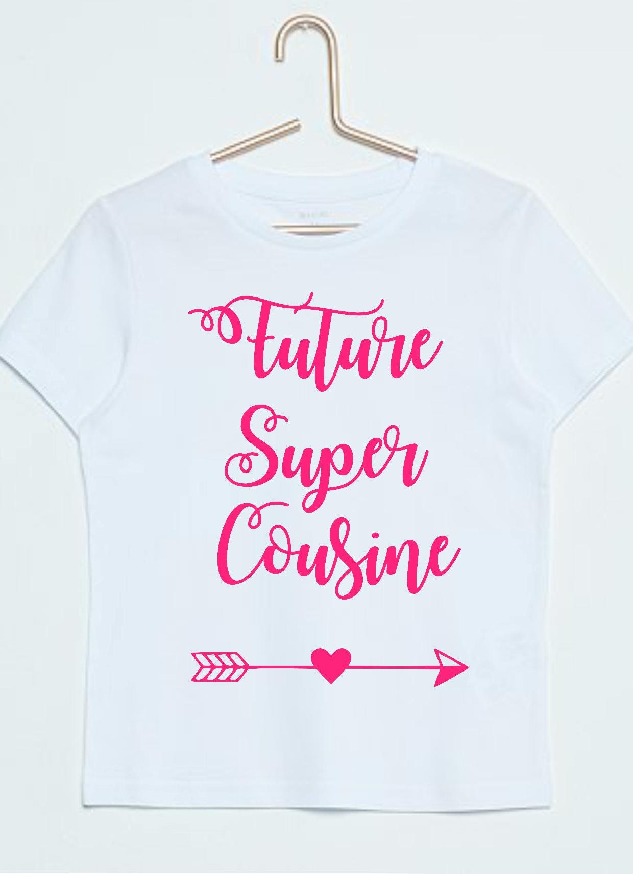 Super-Cousin-T-Shirt Mit Ankündigung Der Zukünftigen Schwangerschaft von Cotebonheur