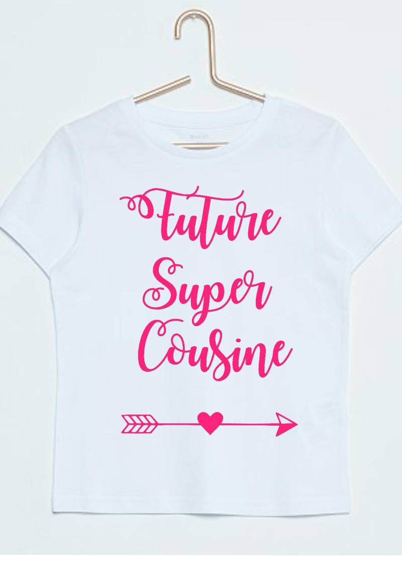 Super-Cousin-T-Shirt Mit Ankündigung Der Zukünftigen Schwangerschaft von Cotebonheur