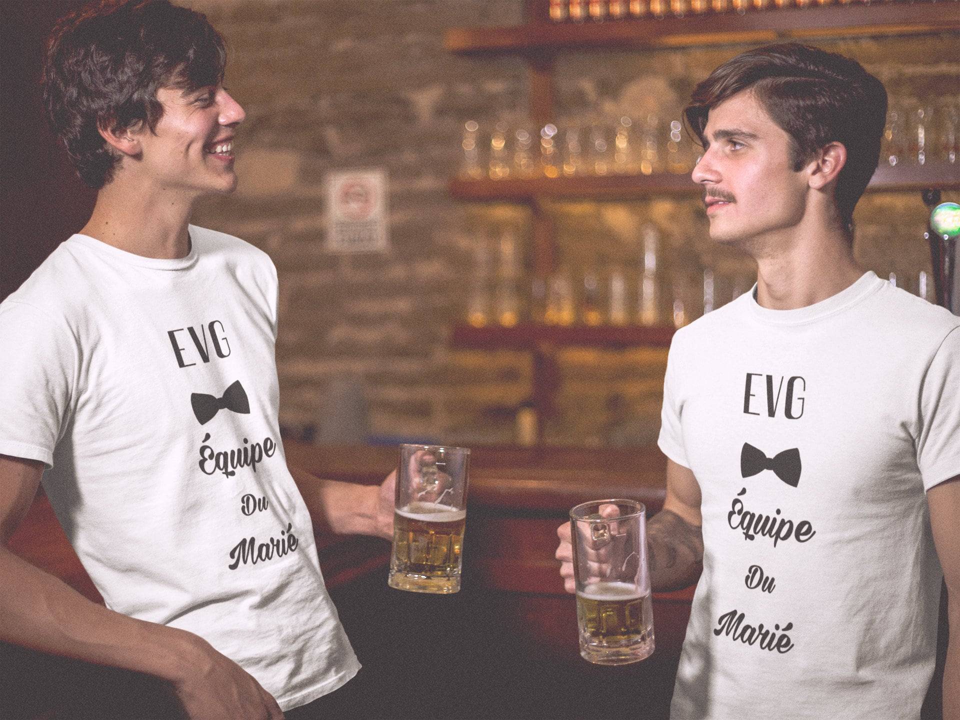 T-Shirt Junggesellinnenabschied, Bräutigam-Team, Zukünftiger Bräutigam, Junggesellenabschied von Cotebonheur