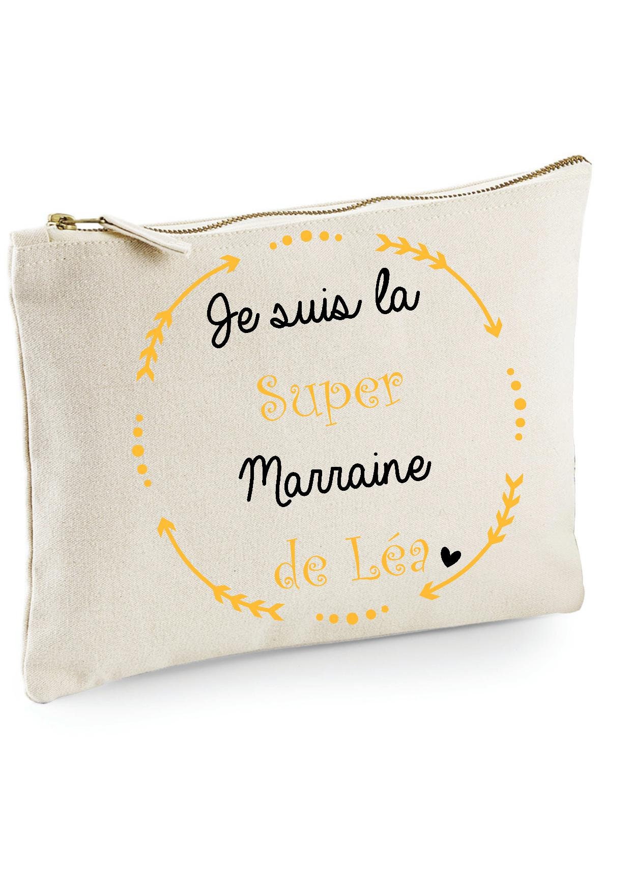 Taufpatin-Set, Set „Ich Bin Die Superpatin Von + Vorname", Personalisiertes Taufpatin-Set von Cotebonheur