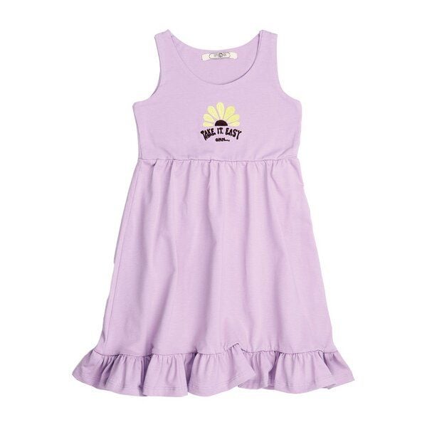 Cotokids Yellow Flowers-Sleeveless Dress von Cotokids