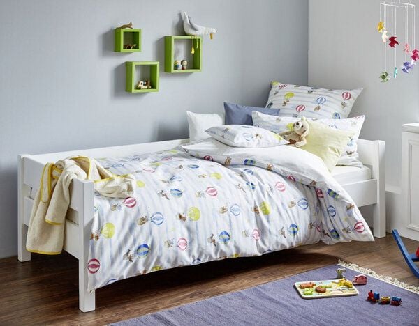 Cotonea Bio Satin-Kinderbettwäsche Ballone von Cotonea