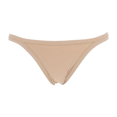 Cotonella, Tanga aus weicher bi-elastischer Baumwolle – Ränder Extracomfort – Multipack mit 3 Stück – Art. 3364K6, beige, 5/XL von Cotonella