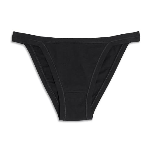 Cotonella, Tanga aus weicher bi-elastischer Baumwolle – Ränder Extracomfort – Multipack mit 3 Stück – Art. 3364K3, Schwarz , 54 von Cotonella