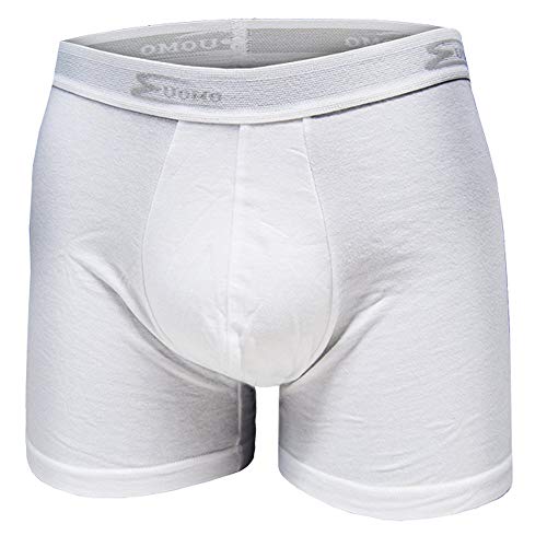 Cotonella 6 Herren-Boxershorts 2384 bi-elastische Baumwolle außen weiß und schwarz 3 4 5 6 7, Weiß, 4 von Cotonella