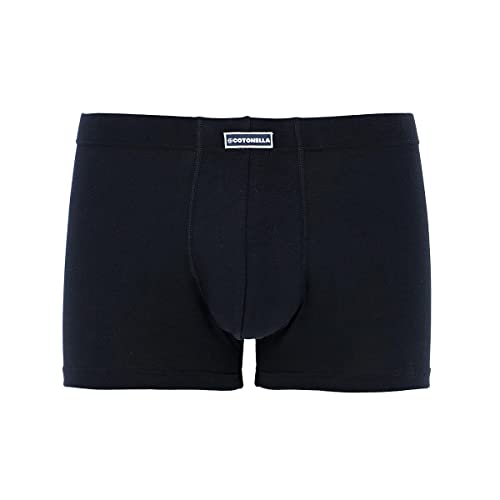 Cotonella, Herren-Boxershorts, elastisch, mit bi-elastischem Baumwollstoff, Art. 8336, Schwarz , 6/XL von Cotonella