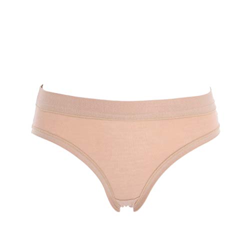 Cotonella Art. GD019K3, Damen-Unterhose aus elastischer Baumwolle, 3 Stück – Damen-Slip aus bielastischer Baumwolle mit extra Komfort – Farben Weiß/Schwarz/Beige, beige, Large von Cotonella