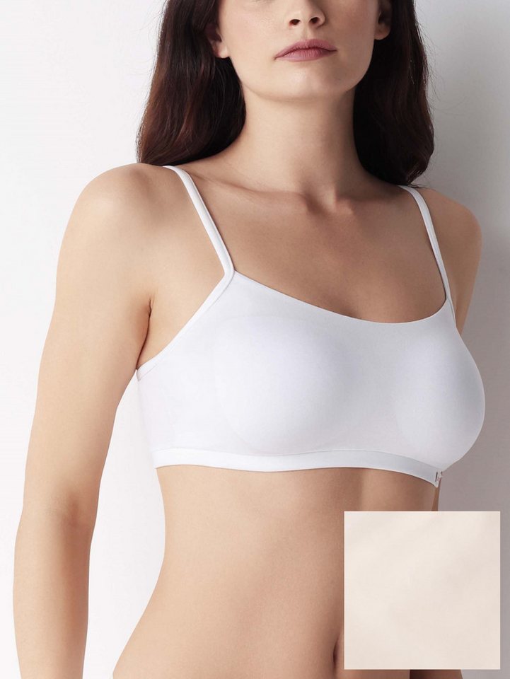 Cotonella Bustier COTONELLA add22 Bustier mit herausnehmbarer Schale Gr. 70-85 puder von Cotonella