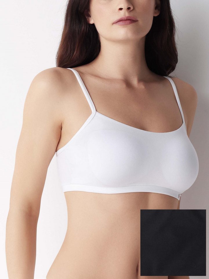 Cotonella Bustier COTONELLA add22 Bustier mit herausnehmbarer Schale Gr. 70-85 schwarz von Cotonella