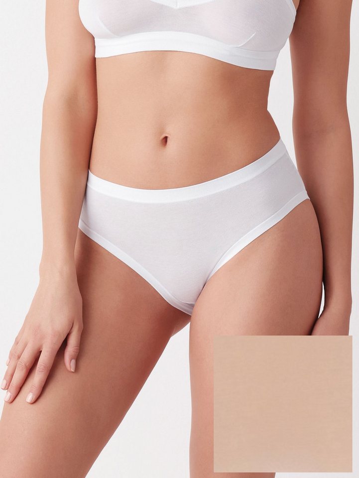 Cotonella Midislip COTONELLA 3363 Midi Slip DOPPELPACK 38-46 beige von Cotonella