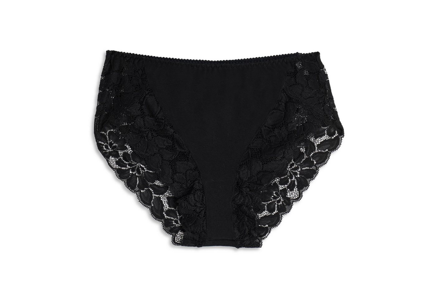 Cotonella Midislip COTONELLA adc89 2 STÜCK Midi Slip mit Spitze MY PIZZO 40-46 schwarz von Cotonella