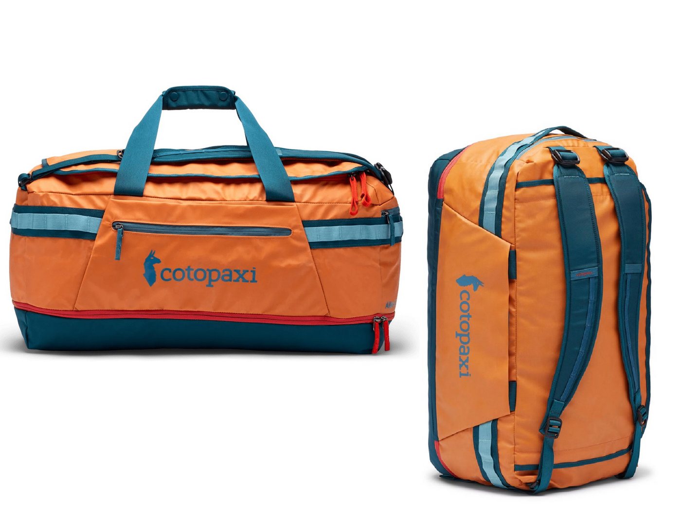 Cotopaxi Reisetasche Allpa 70 Liter Outdoor Duffel Bag Tamarindo robust und nachhaltig, geräumiges Hauptfach von Cotopaxi