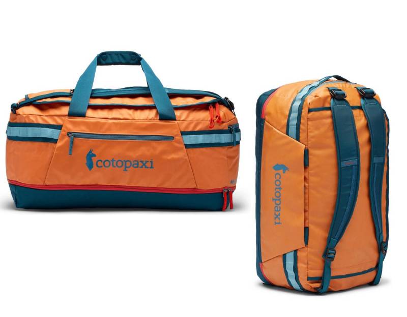 Cotopaxi Reisetasche Allpa 70 Liter Outdoor Duffel Bag Tamarindo robust und nachhaltig, geräumiges Hauptfach von Cotopaxi