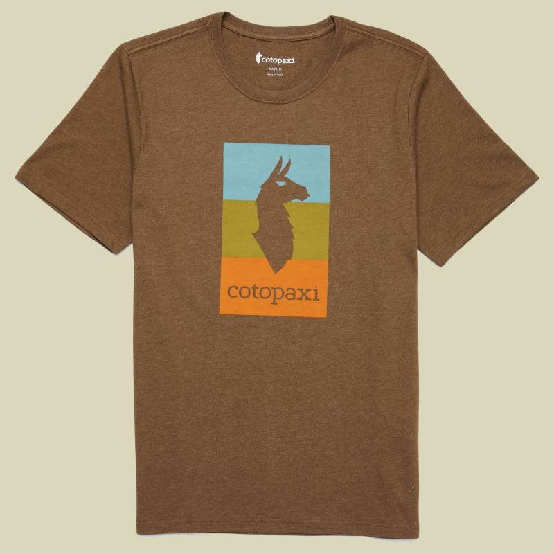 Llama Block T-Shirt Live Men L braun - Farbe oak von Cotopaxi