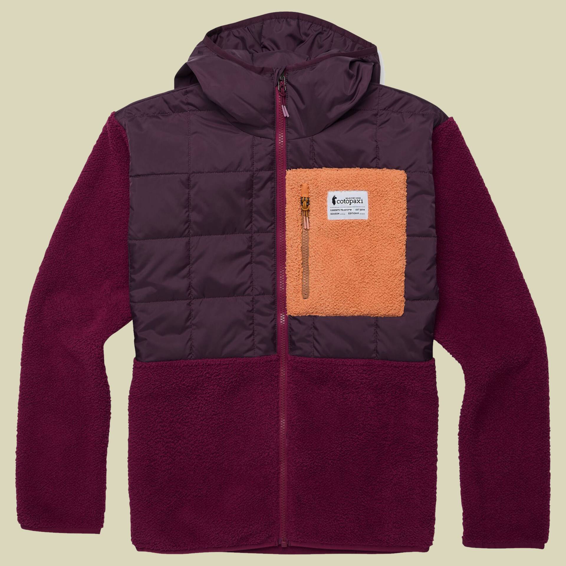 Trico Hybrid Hooded Jacket Women L lila - blackberry and jam von Cotopaxi