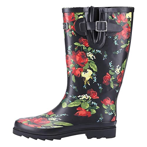 Cotswold Womens Blossom Welly Red Size UK 7 EU 40 von Cotswold