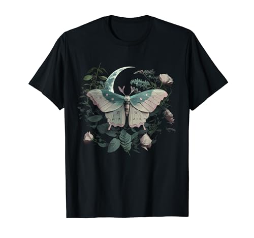 Cottagecore Moth Moon Plants Ästhetische Frauen, Männer T-Shirt von Cottagecore Aesthetics Decor Clothing Gifts