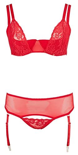 Cottelli Collection BH Set, Rot Bra Set 95F, 2XL von Cottelli Collection