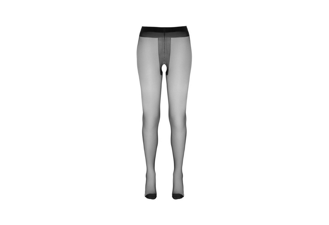Cottelli LEGWEAR Ouvert Strumpfhose Cottelli LEGWEAR - Strumpfhose offen schwarz - (2 von Cottelli LEGWEAR